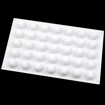 Okrugla silikonska kalupa za čokoladu i mousse, 35 udubljenja, za DIY pečenje