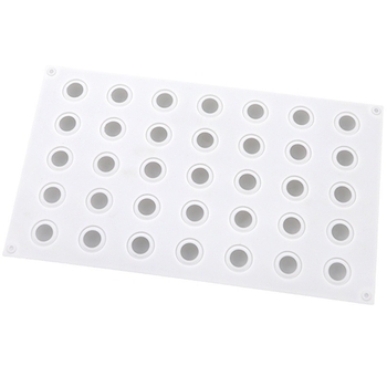 Okrugla silikonska kalupa za čokoladu i mousse, 35 udubljenja, za DIY pečenje