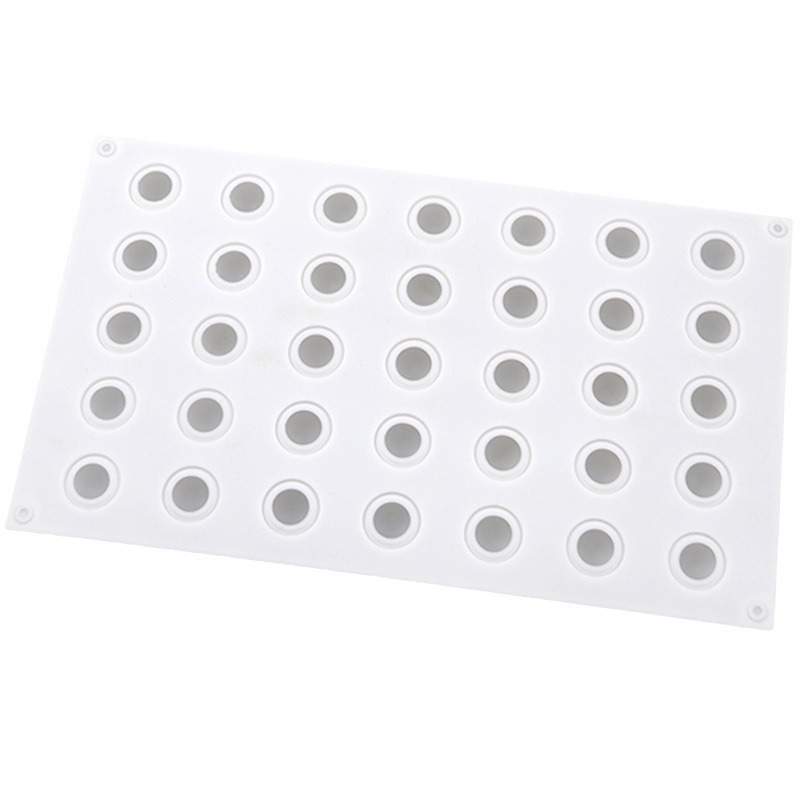 Okrugla silikonska kalupa za čokoladu i mousse, 35 udubljenja, za DIY pečenje
