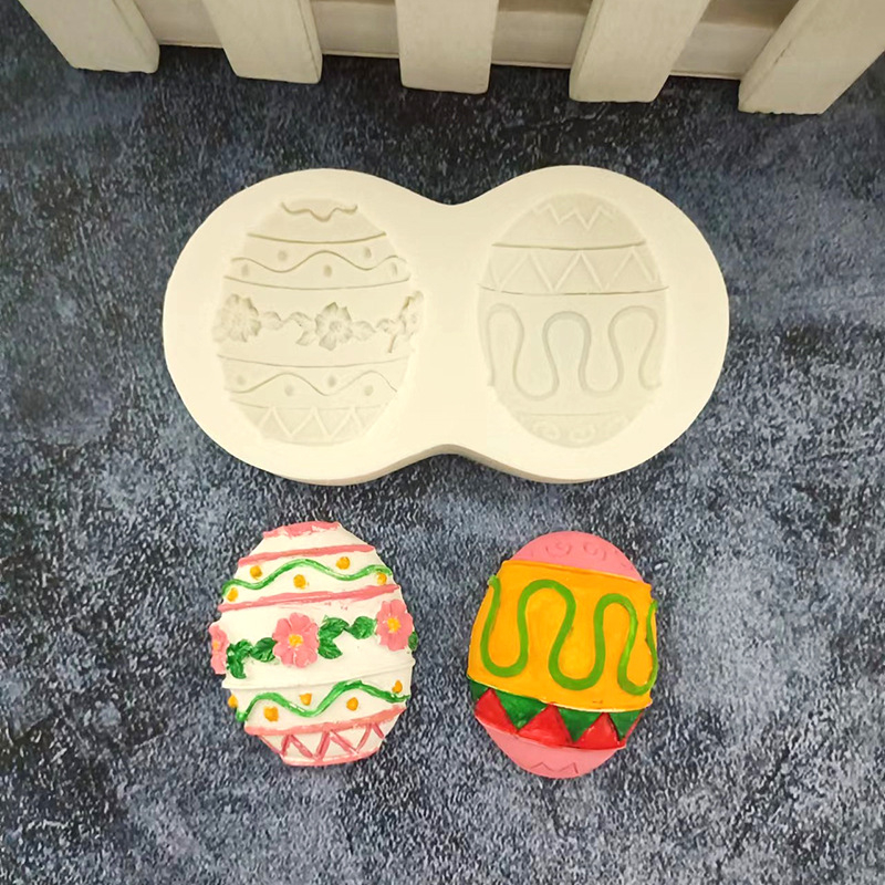 Silikonski kalup za pečenje, Uskrsni zeka – dizajn jaje, nepravilan oblik, za čokoladu, kolače i smolu