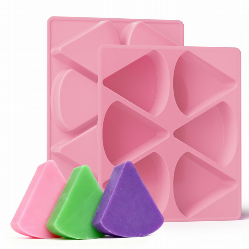 Bangpu silikonska kalupa s 6 rupa za torte, sapune i kekse, geometrijski oblik (Geometrijski oblik; Silikon; 6 rupa; Bangpu)