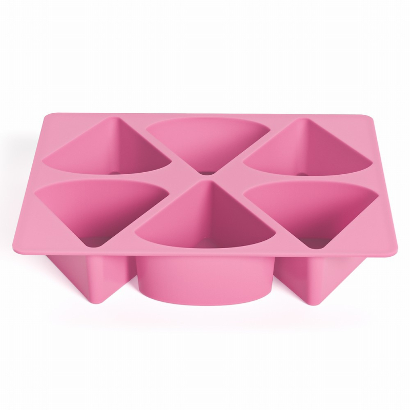 Bangpu silikonska kalupa s 6 rupa za torte, sapune i kekse, geometrijski oblik (Geometrijski oblik; Silikon; 6 rupa; Bangpu)