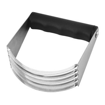 Set de 6 forme pentru biscuiți din oțel inox, cu sită de făină, formă rotundă, stil minimalist modern