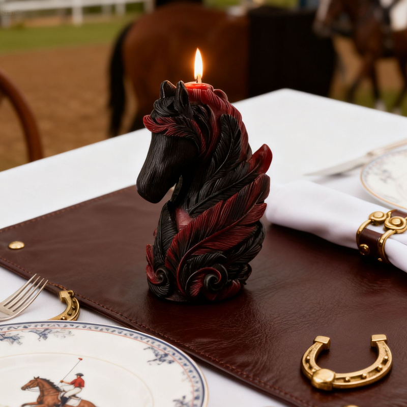 Silicone Candle Mold – životinjski oblik, konjska glava; Marka: Nolaibao; Materijal: silikon; Kategorija: kalupi za pečenje