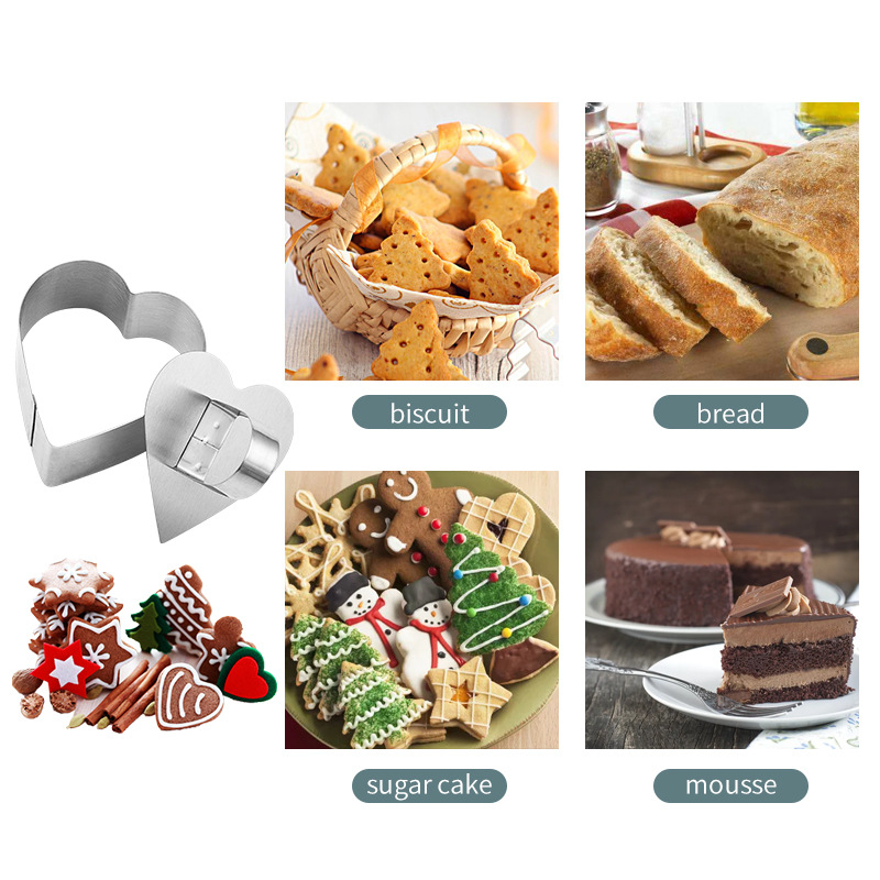 Set od nehrđajućeg čelika za mousse, promjera 3 inča, kalupi za torte i sushi, kuhinjski pribor za pečenje