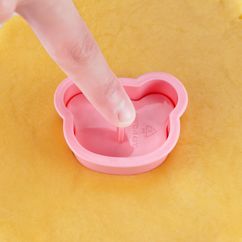 Kalup za kekse s temom crtanog filma, 3D nepravilnog oblika, plastični, tlačni tip, za kućnu upotrebu