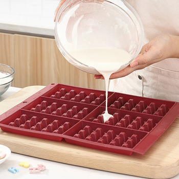 Silikonske kalupe za pečenje: kalupi za torte, kekse i čokoladu, vafl kalup sa 6 pretinaca