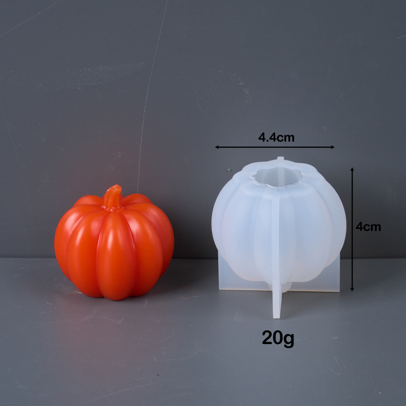 Shuhan kalup za svijeće – 3D bundeva, nepravilnog oblika, silikon, za izradu mirisnih svijeća, Halloween dekoracije