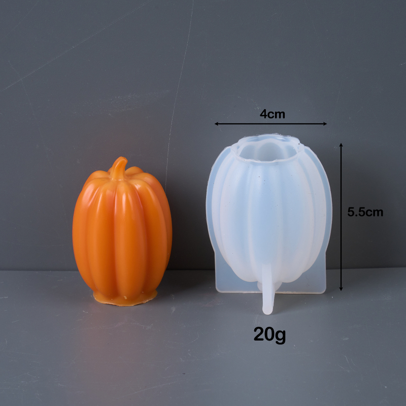 Shuhan kalup za svijeće – 3D bundeva, nepravilnog oblika, silikon, za izradu mirisnih svijeća, Halloween dekoracije