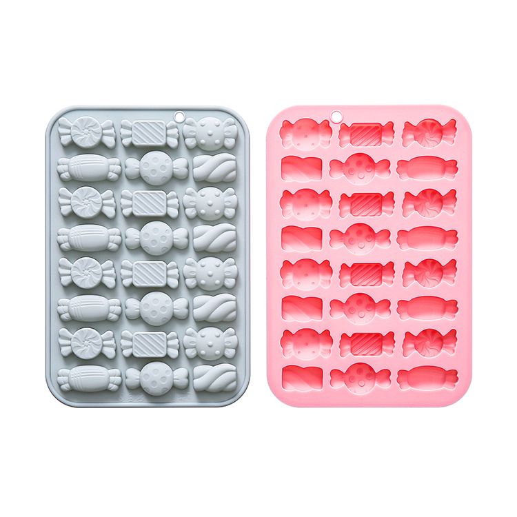 Silicone kalupi za pečenje u obliku bombona, set od 24 komada u 6 različitih oblika, šifra 1353