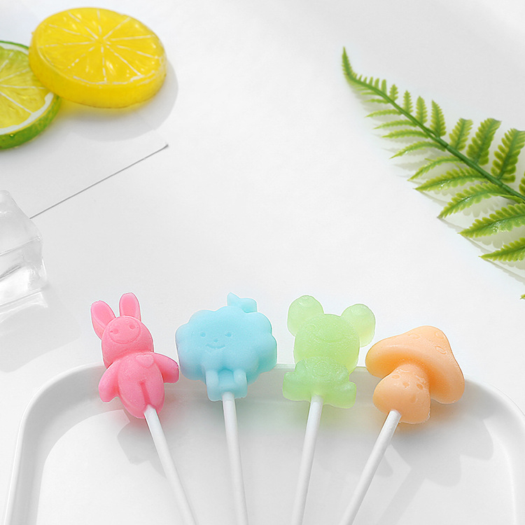 Silicone kalup za lizalicu s poklopcem, oblik crtane životinje, za čokoladu, slatkiše i štapiće sira, DIY pečenje