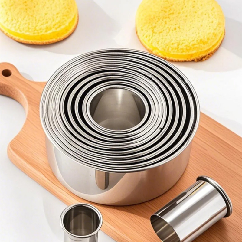 Guyi kružni kalup za mousse i tortu, nehrđajući čelik, kalup za pečenje, moderni minimalistički stil