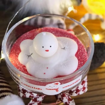 Silikonska kalupa za snježnog čovjeka za torte, svijeće, sapun i led – Božićni DIY