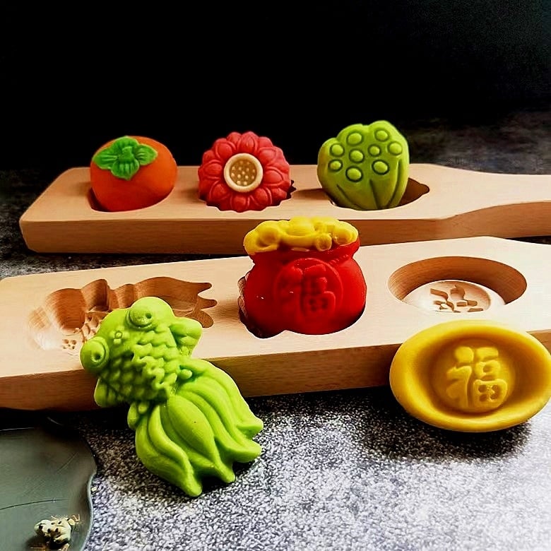 Bukova forma za pečenje, nepravilnog oblika, za DIY pečenje, za mooncake, parena peciva, kolači od mung graha, tikvasti kolač