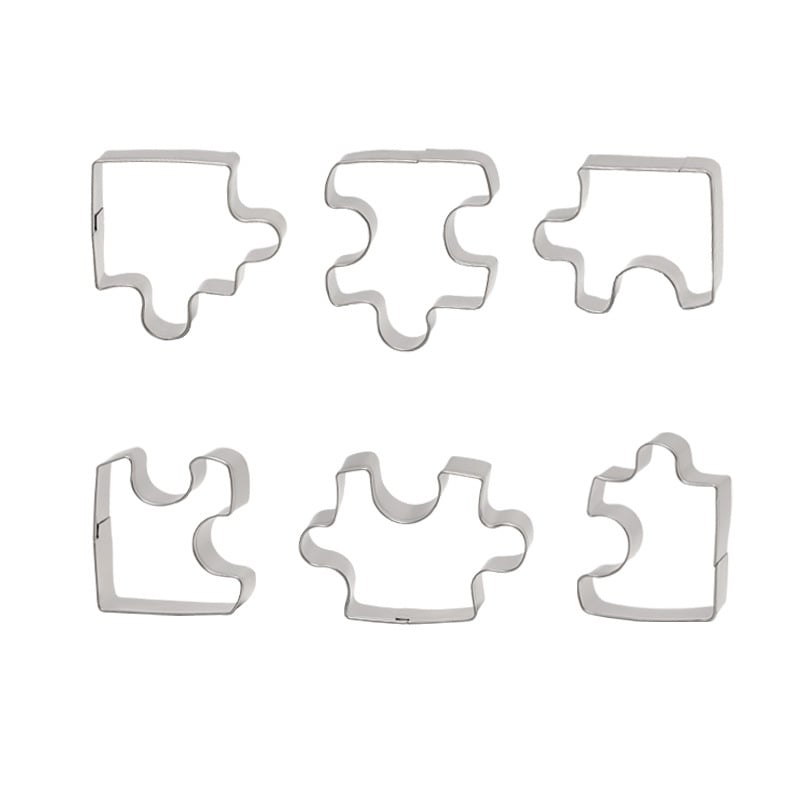 Puzzle kalup za kekse od nehrđajućeg čelika – kućna upotreba, za pečenje
