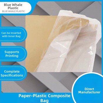 Papír-plastový kompozitný tkaný vak, nosnosť 25 kg, tlačiteľný, vhodný na balenie plastov, krmív, chemikálií a obilnín