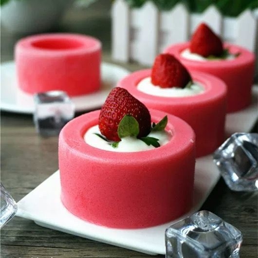 Silikonska kalupa za deserte – mousse, puding i torta, kružnog oblika, kvaliteta hrane, DIY