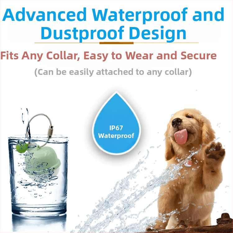 Beidou GPS lemmiklooma jälgija — kaelarihm kassile ja koerale, topeltplatvormiline, topeltrežiimiline, täpsus 5 m, 168 h aku, sügav veekindlus, keraamiline antenn