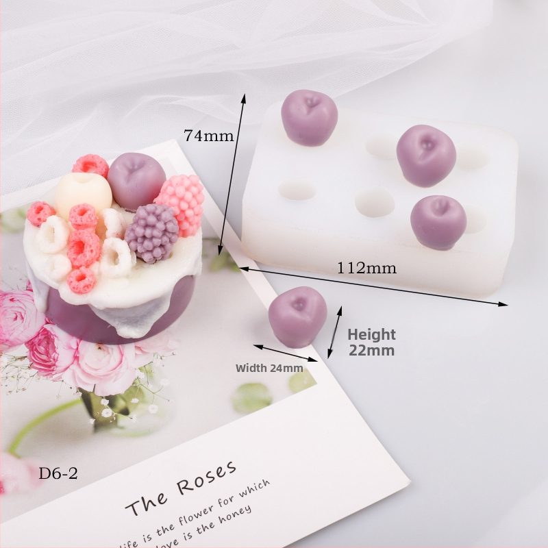 Dudaman silikónová forma Cherry Mulberry – na aromatické sviečky, DIY mousse, pečenie a čokoládu