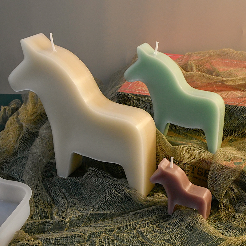Yixing silikon kalup za svijeće – konjska 3D figurica, nepravilni oblik, silikon materijal, za svijeće, licencirana privatna oznaka