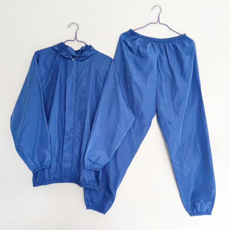 Zaštitni radni kombinezon s kapuljom, podijeljeni tip, poliester, za farmu, otporan na prašinu