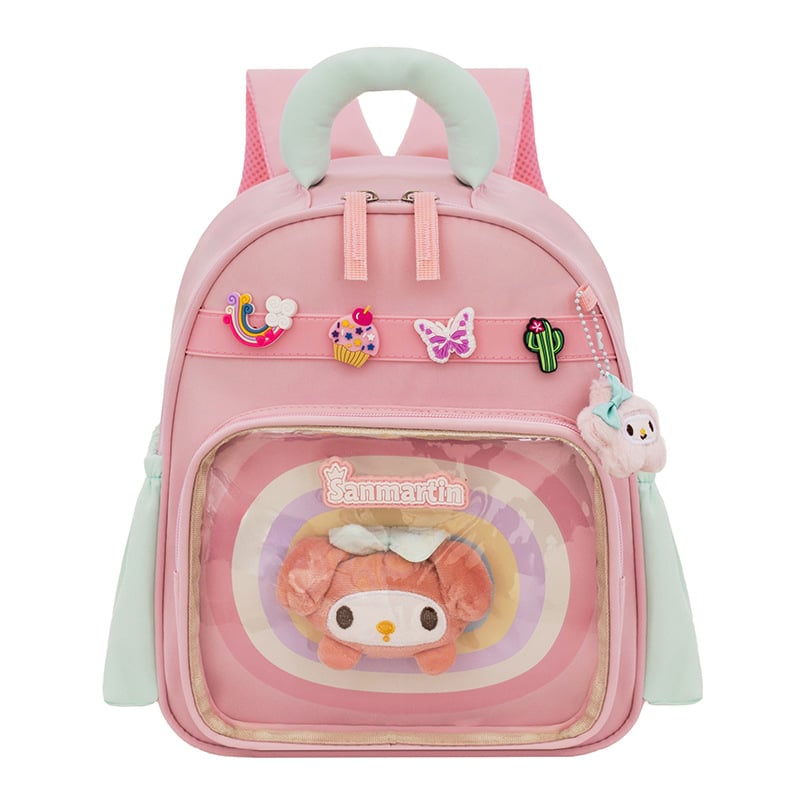 Laste koolieelikutele seljakott looma musteriga, nailonist, veekindel, kõverad õlarihmad, sobib kooli kasutamiseks