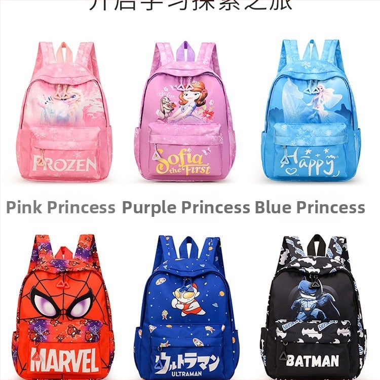 Rucsac pentru copii cu print animat, ultra-ușor, din Oxford respirabil, rezistent la uzură