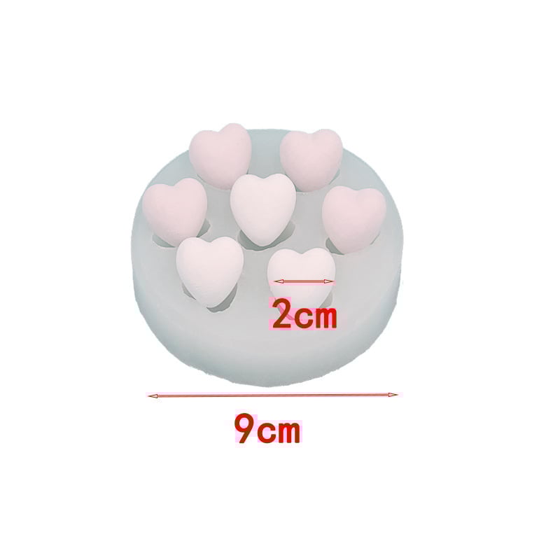 Silikonska kalup u obliku srca za tortu i čokoladu – nepravilnog stila, više oblika srca