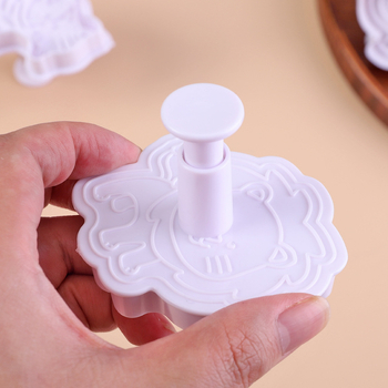 Per baking kalup za kekse s ručnim pritiskanjem, nepravilan oblik, ABS materijal, životinjski žakard stil