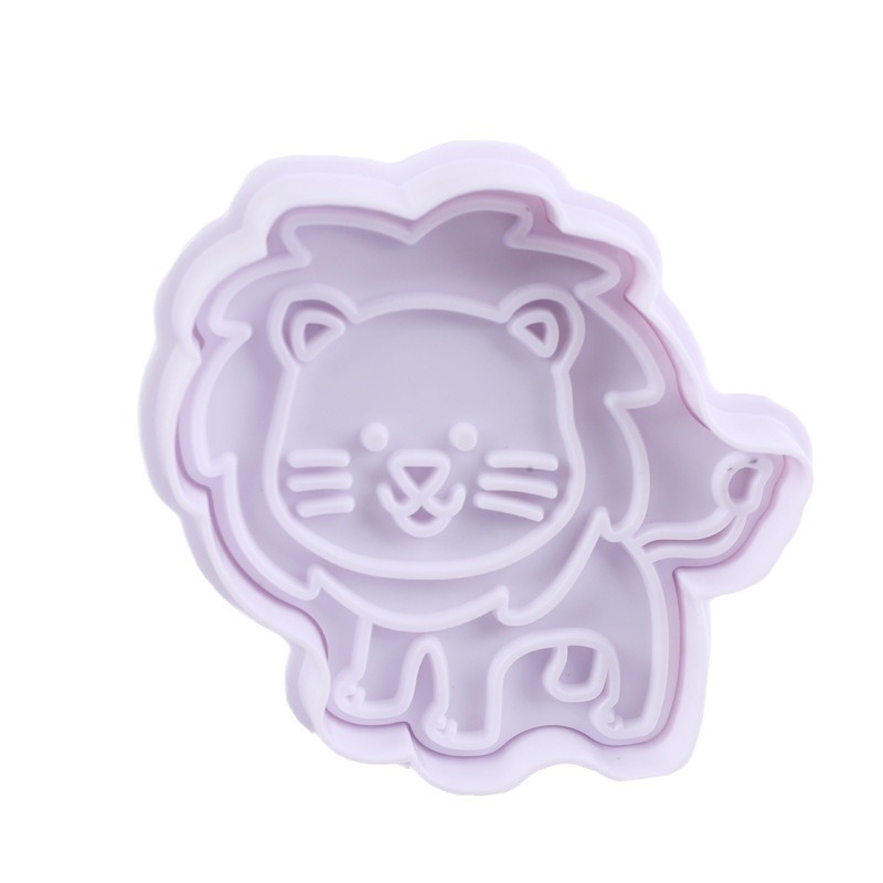 Per baking kalup za kekse s ručnim pritiskanjem, nepravilan oblik, ABS materijal, životinjski žakard stil