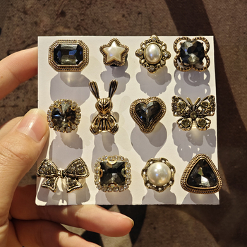 Pantofi în stil Crocs cu floare și perle, modele cu urs și iepure, accent planetar cu diamant, design retro floral, purtare pe tot timpul anului