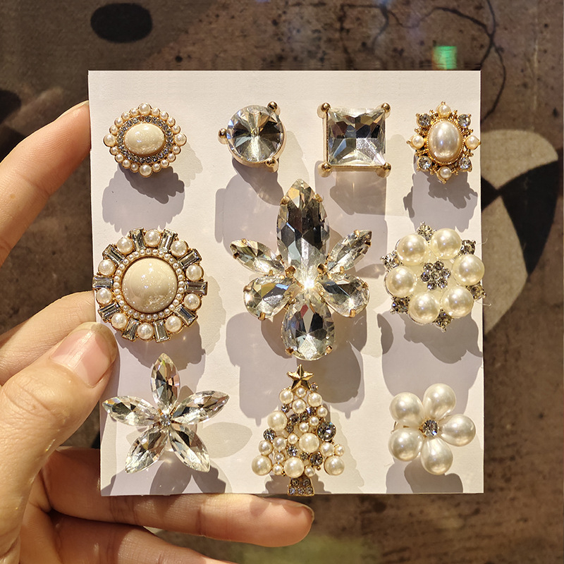 Pantofi în stil Crocs cu floare și perle, modele cu urs și iepure, accent planetar cu diamant, design retro floral, purtare pe tot timpul anului