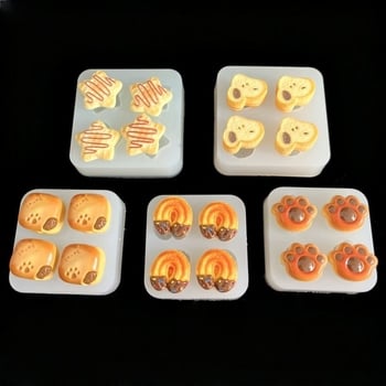 Silikonska kalupa za pećenje s više oblika: škampi kuglice, sendvić keksi, kroasan i oblici mačjih šapa