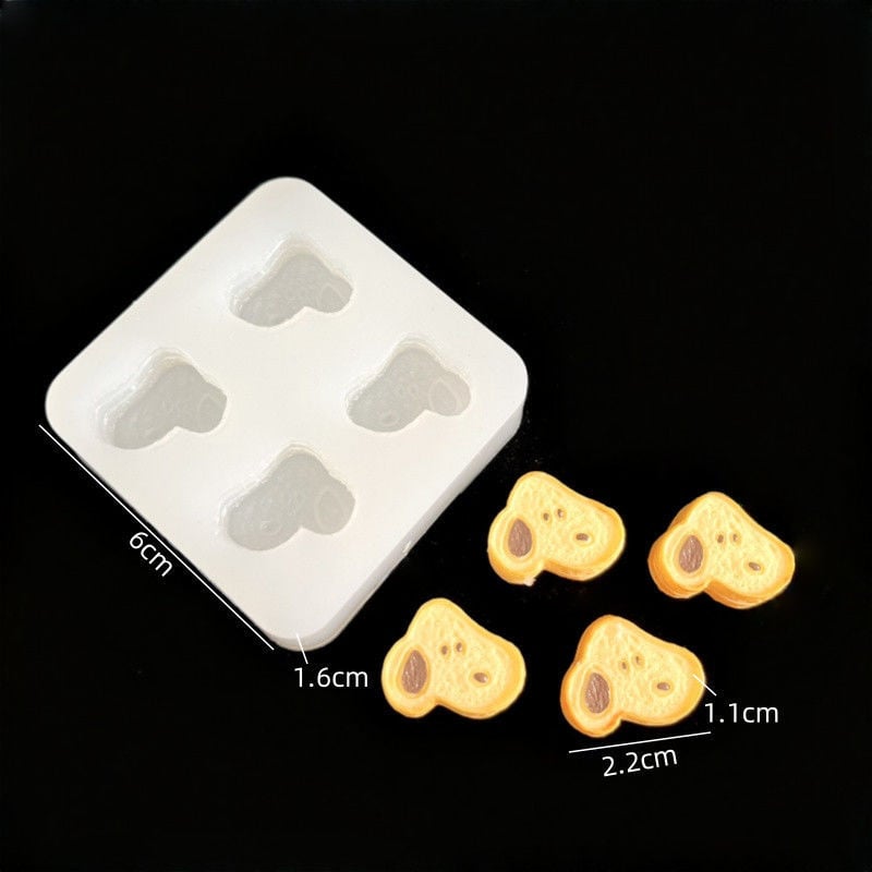 Silikonska kalupa za pećenje s više oblika: škampi kuglice, sendvić keksi, kroasan i oblici mačjih šapa