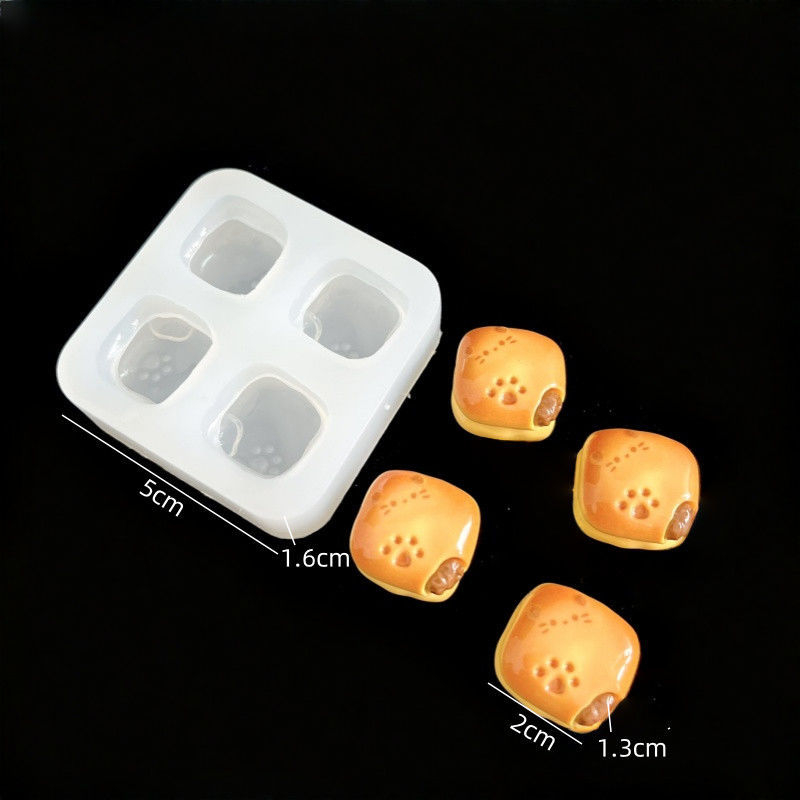 Silikonska kalupa za pećenje s više oblika: škampi kuglice, sendvić keksi, kroasan i oblici mačjih šapa