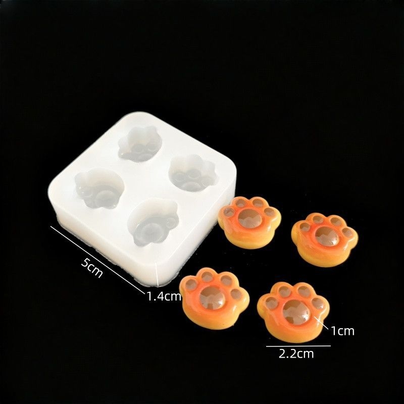 Silikonska kalupa za pećenje s više oblika: škampi kuglice, sendvić keksi, kroasan i oblici mačjih šapa