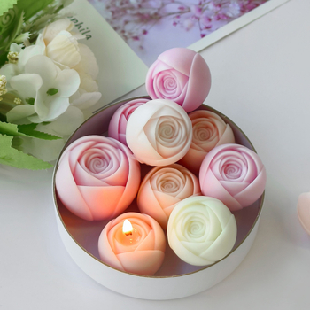 Silicone Candle Mold - oblik ruže, nepravilan oblik, moderni minimalistički dizajn (Materijal: Silikon; Oblik: Nepravilan; Namjena: Izrada svijeća)