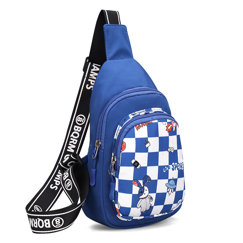 Detský nylonový ruksak, Unisex, Japonský štýl, Zipsové zapínanie, vnútorná kapsa na zips