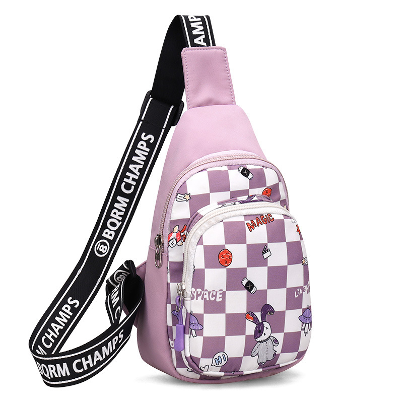 Detský nylonový ruksak, Unisex, Japonský štýl, Zipsové zapínanie, vnútorná kapsa na zips