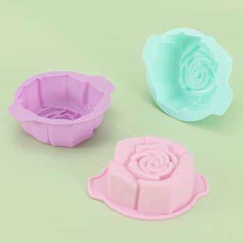 Silikon kalup za pečenje u obliku ruže, za čokoladu i fondant, otporan na visoke temperature