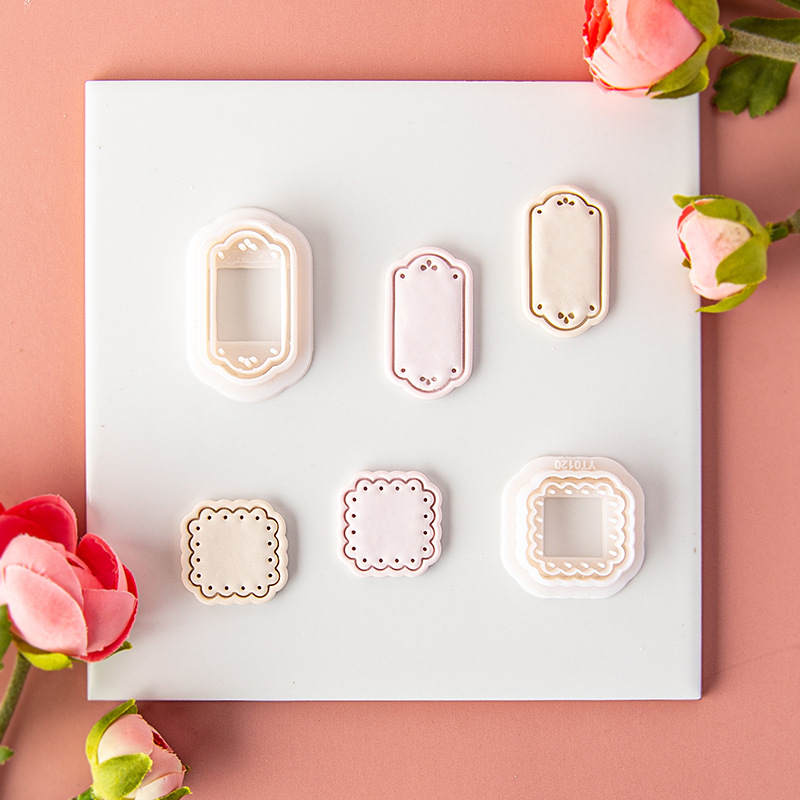 Yi Tao Молд за обеци от мека глина, ретро геометричен дизайн, рамкова форма за обеци и висулки, формообразуващ инструмент за глина