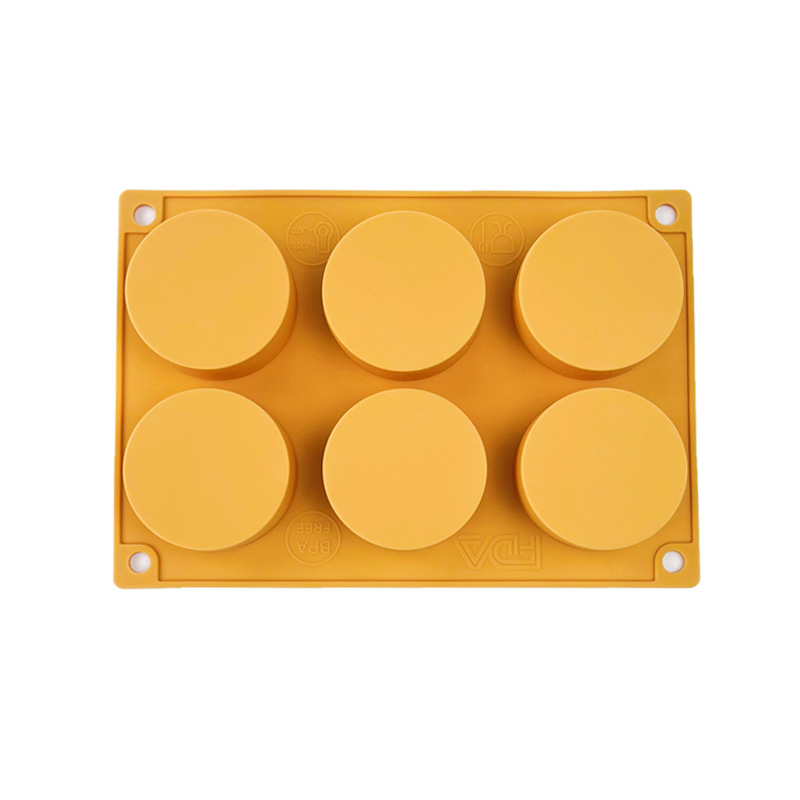 Kružna silikon forma za pećenje, 6 odjeljaka, prehrambene kvalitete, otporna na visoke temperature, mousse tortu