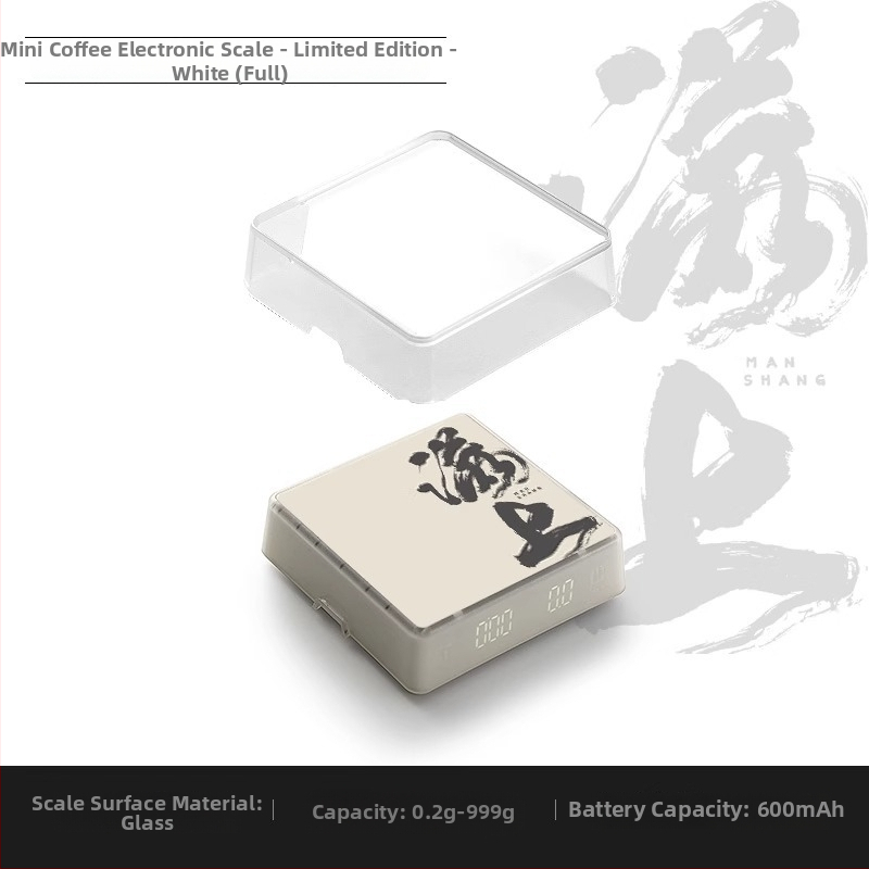 Bincoo Ψηφιακή ζυγαριά καφέ – μέτρηση κόκκων για ιταλικό εσπρέσο, έξυπνη ζυγαριά pour-over, ABS+walnut σώμα, μοντέρνο απλό, ελαφρύ ρετρό στυλ