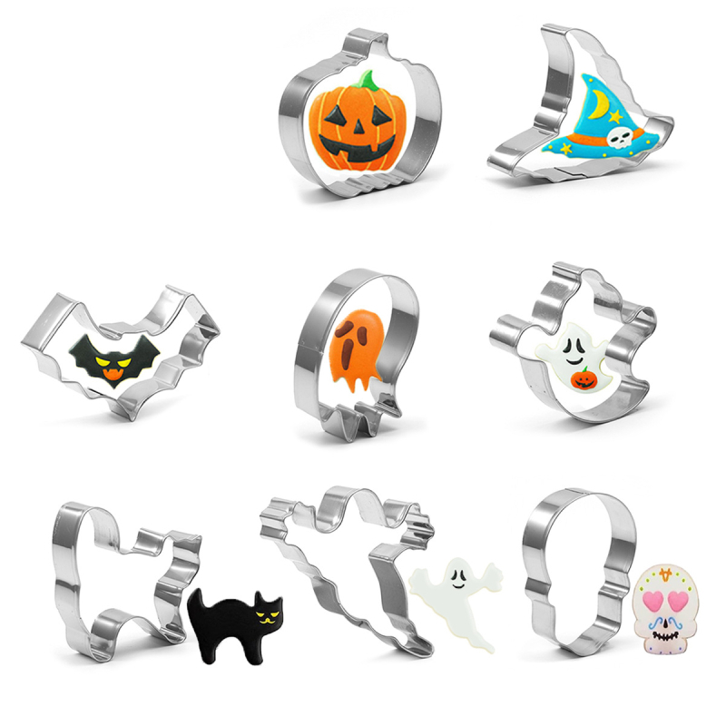 Kalup za kekse od nehrđajućeg čelika za Halloween, nepravilnih oblika