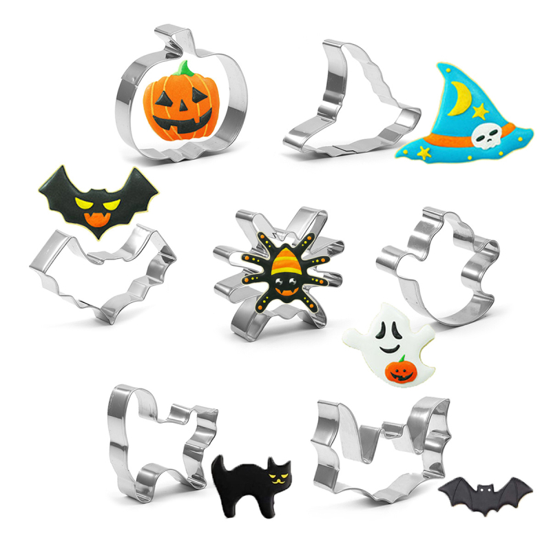 Kalup za kekse od nehrđajućeg čelika za Halloween, nepravilnih oblika