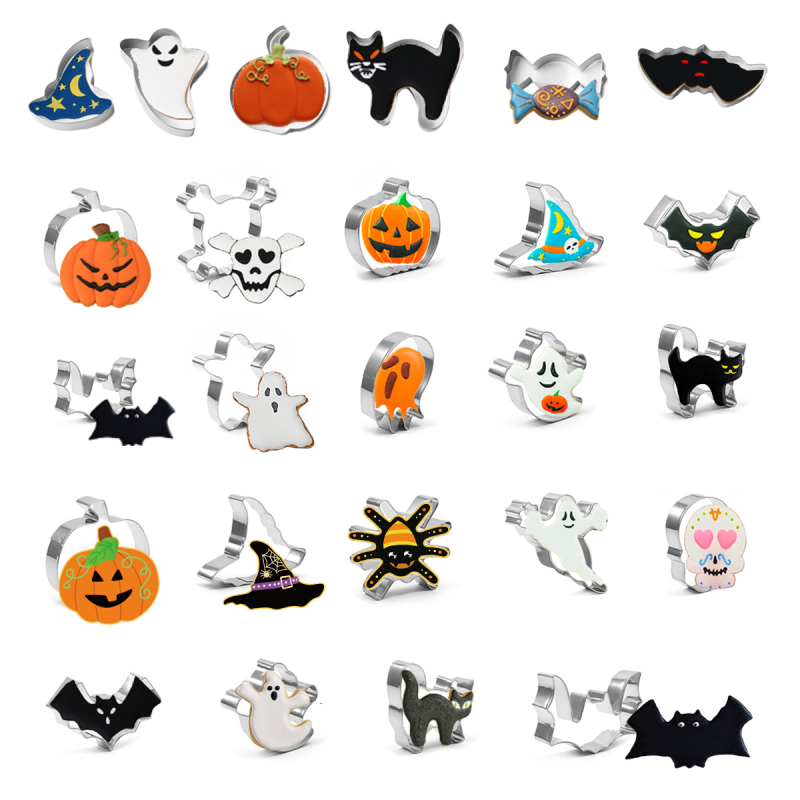 Kalup za kekse od nehrđajućeg čelika za Halloween, nepravilnih oblika