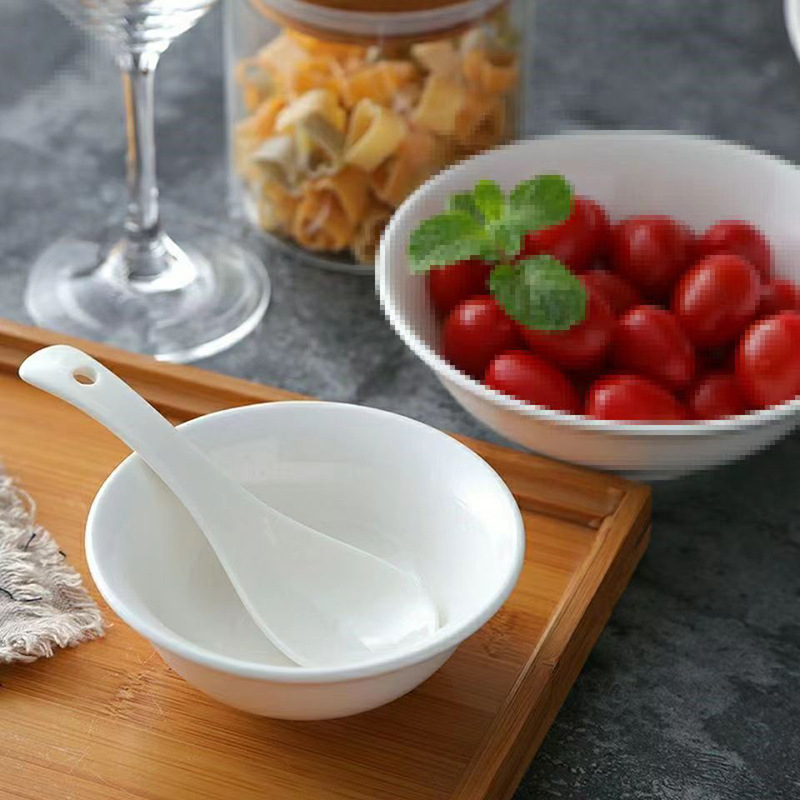 Керамична кръгла купа, под глазурна обработка, микровълнова безопасна, с печатано лого