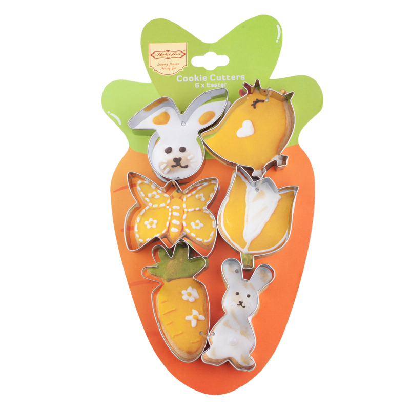 Kuki-fun Zvieracia séria Nerezová oceľ Formy na sušienky s králikom – set na pečenie