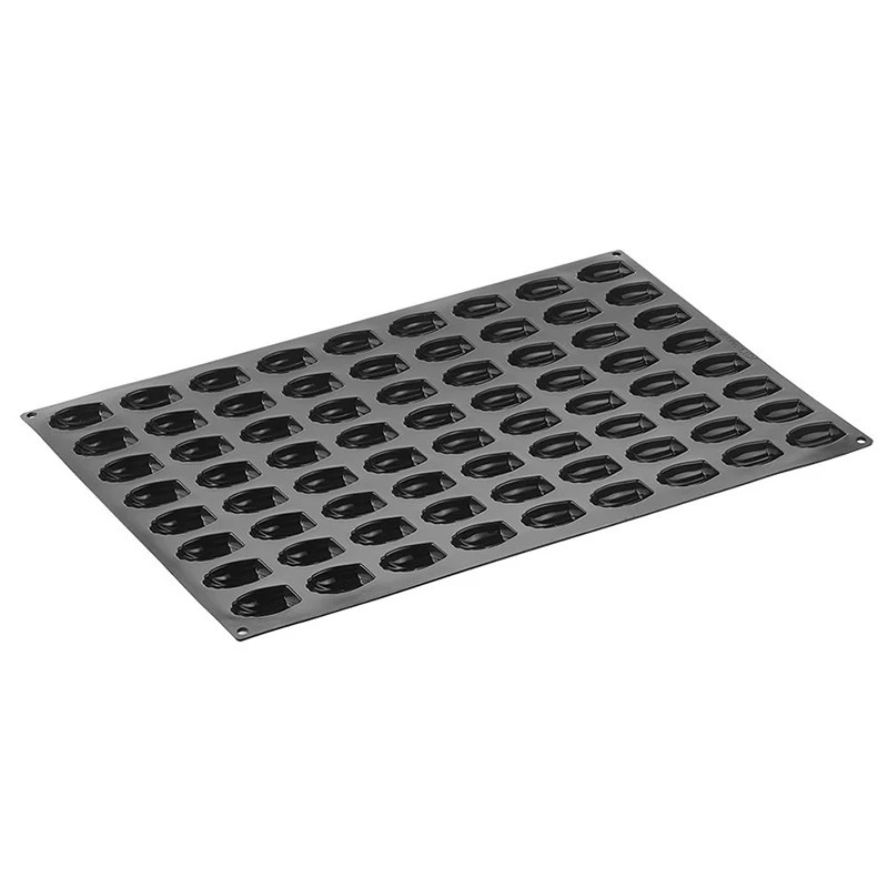 Silikonski kalup za madeleine, 72 rupa, oblik školjke, za kolače, mousse, fondant i čokoladu