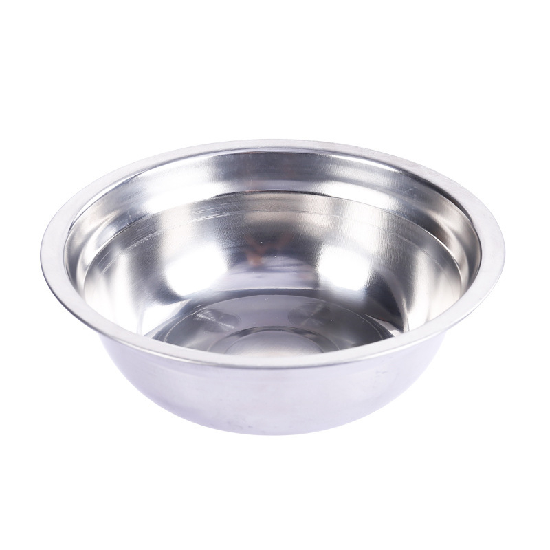 Кръгла купа от неръждаема стомана, едноцветен дизайн, семпъл стил, електроплакирана повърхност